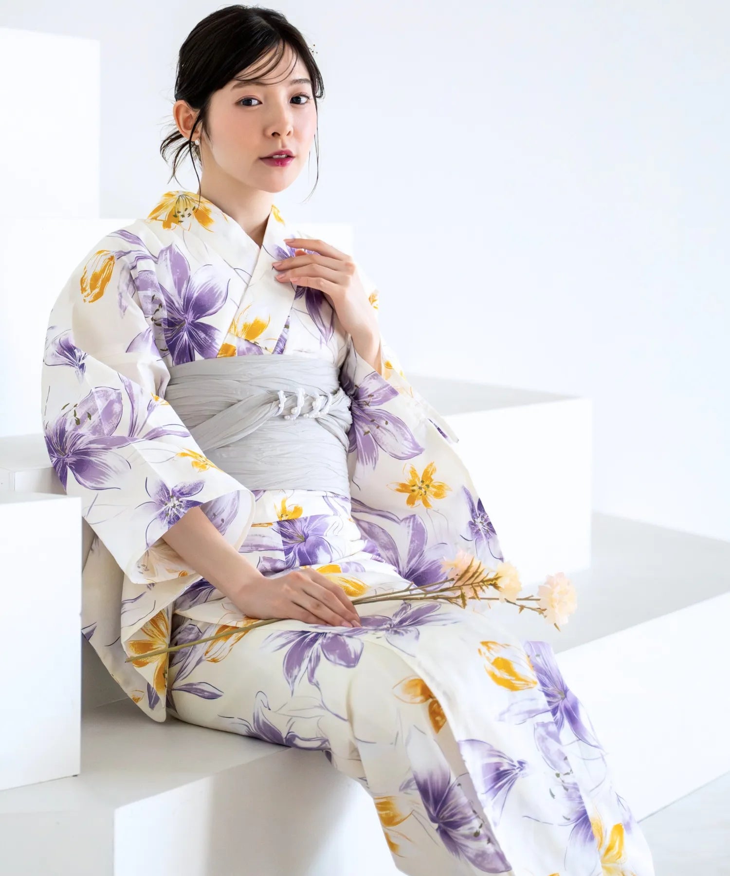 夏花浴衣 夢見る花灯り 単品