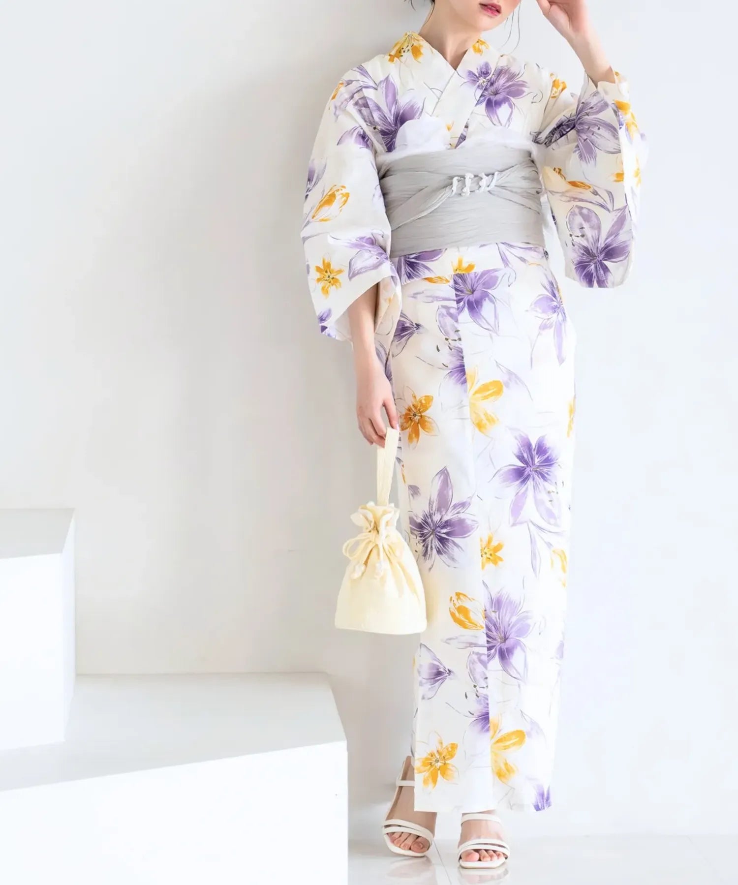 夏花浴衣 夢見る花灯り 単品