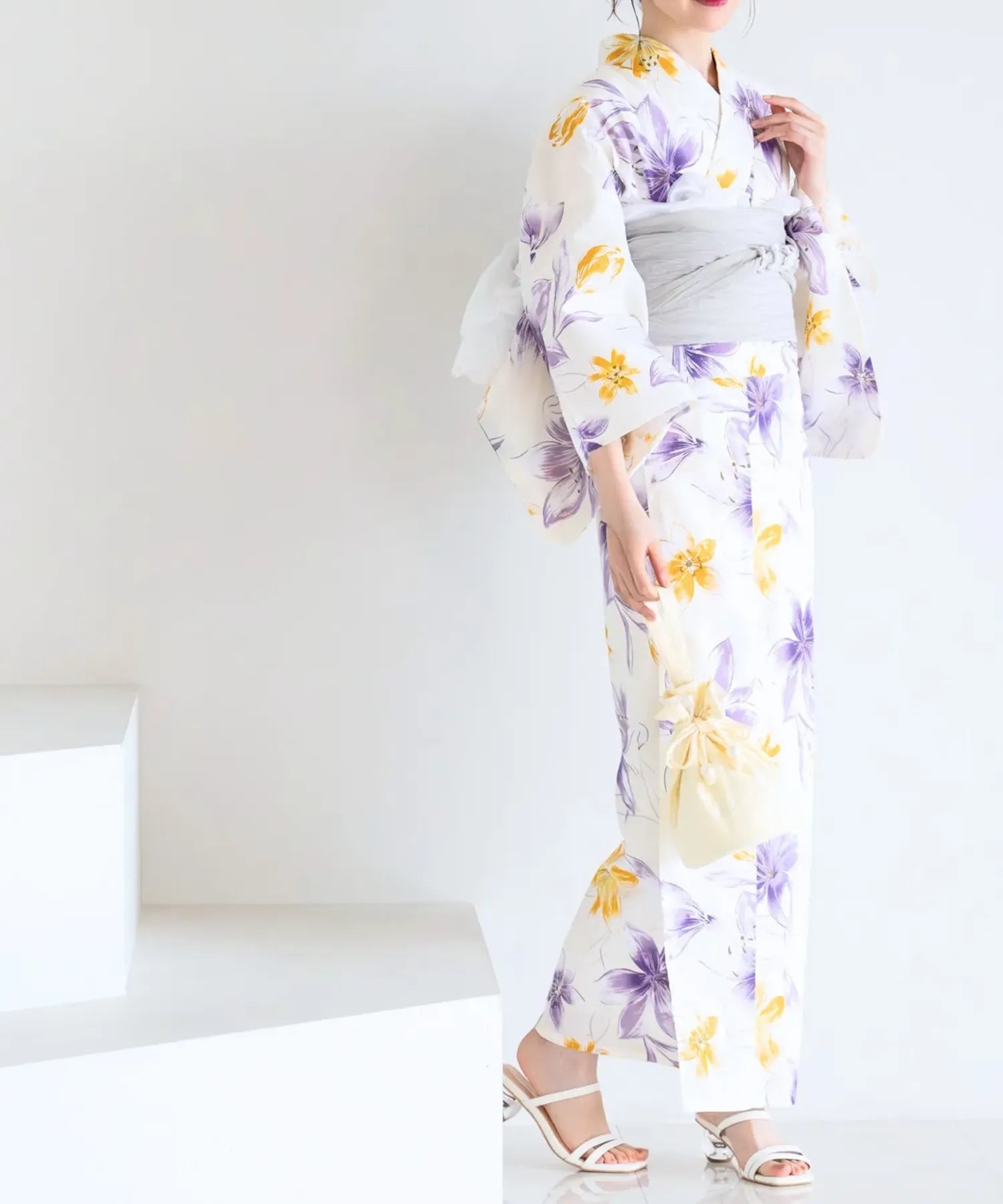 夏花浴衣 夢見る花灯り 単品