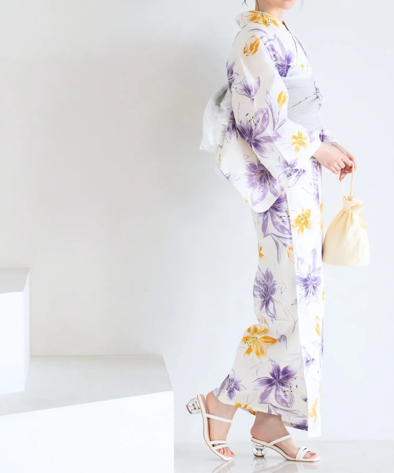 夏花浴衣 夢見る花灯り 単品