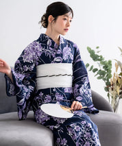 夏花浴衣 花影の紫陽花 単品