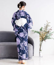 夏花浴衣 花影の紫陽花 単品