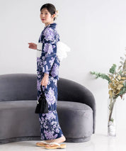 夏花浴衣 花影の紫陽花 単品