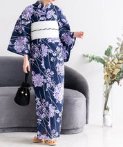 夏花浴衣 花影の紫陽花 単品