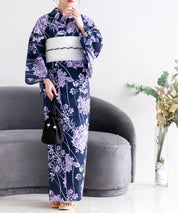 夏花浴衣 花影の紫陽花 単品