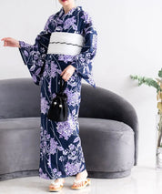 夏花浴衣 花影の紫陽花 単品