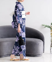 夏花浴衣 花影の紫陽花 単品
