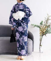 夏花浴衣 花影の紫陽花 単品