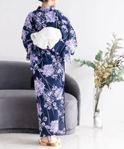 夏花浴衣 花影の紫陽花 単品
