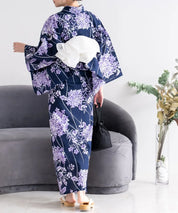 夏花浴衣 花影の紫陽花 単品