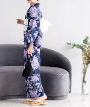 夏花浴衣 花影の紫陽花 単品