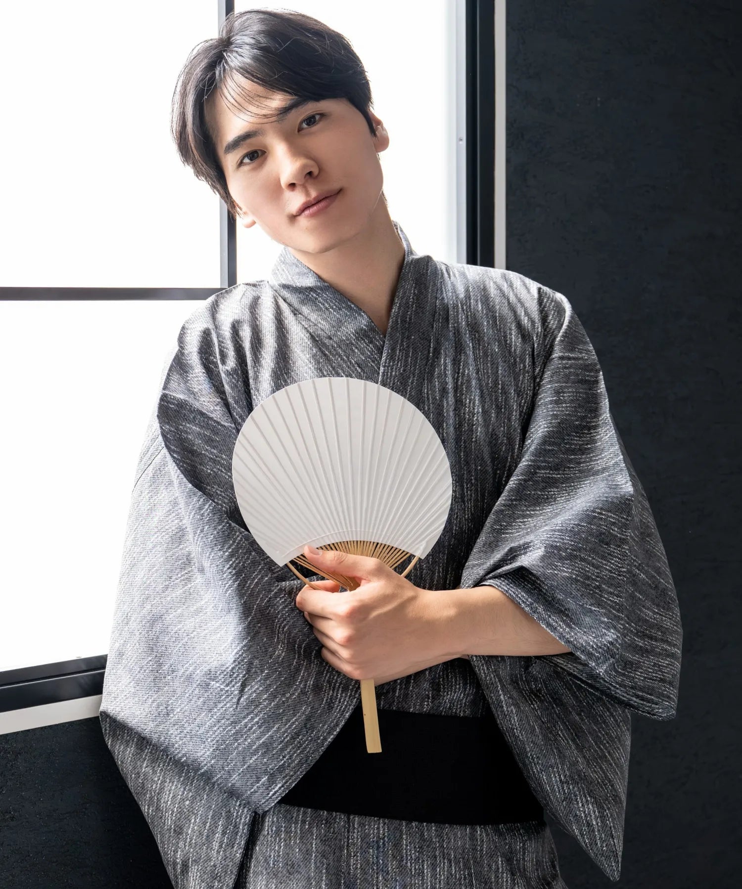 粋夏浴衣 漆墨粋織 メンズ単品