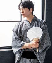 粋夏浴衣 漆墨粋織 メンズ単品