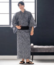 粋夏浴衣 漆墨粋織 メンズ単品