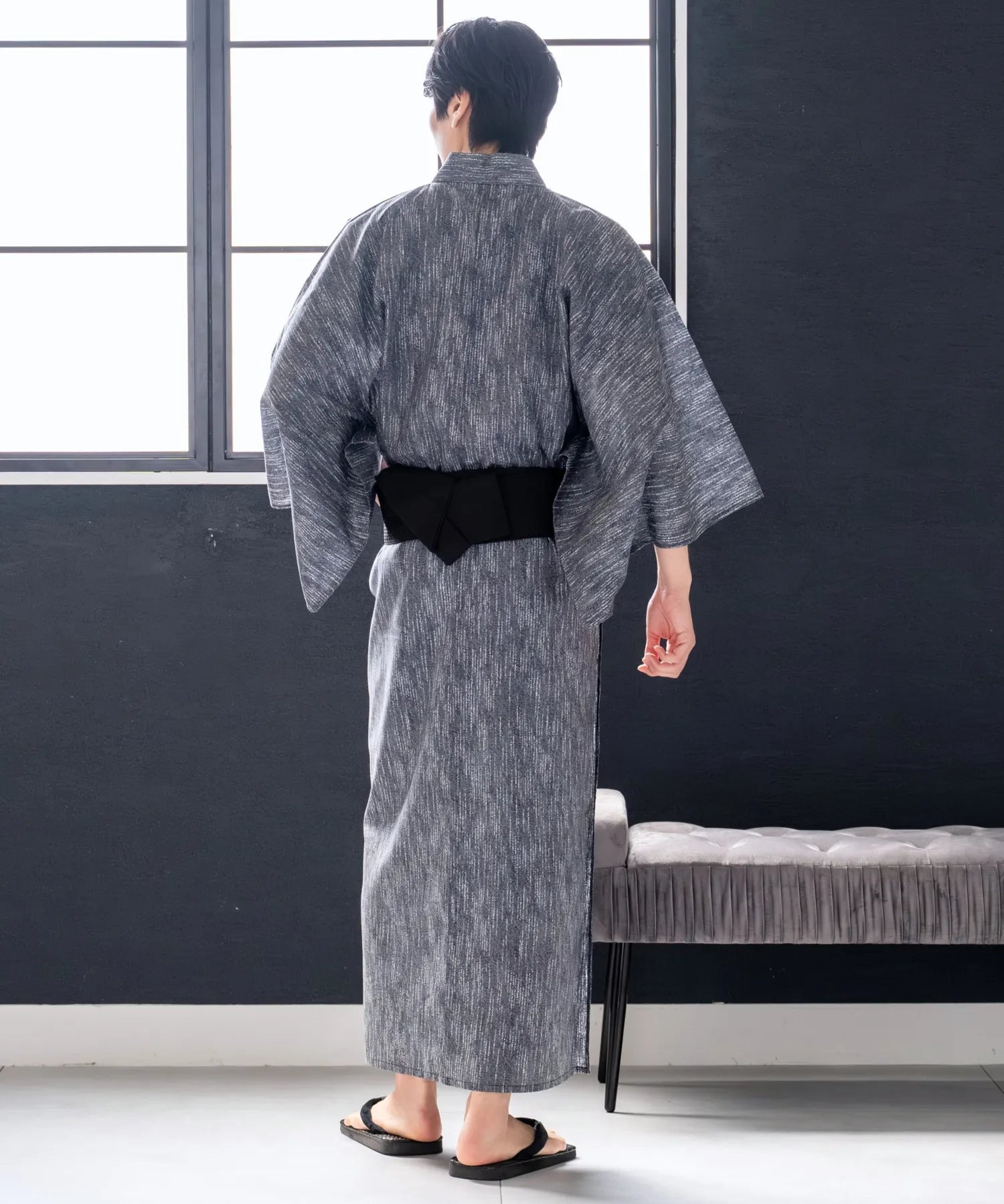 粋夏浴衣 漆墨粋織 メンズ単品