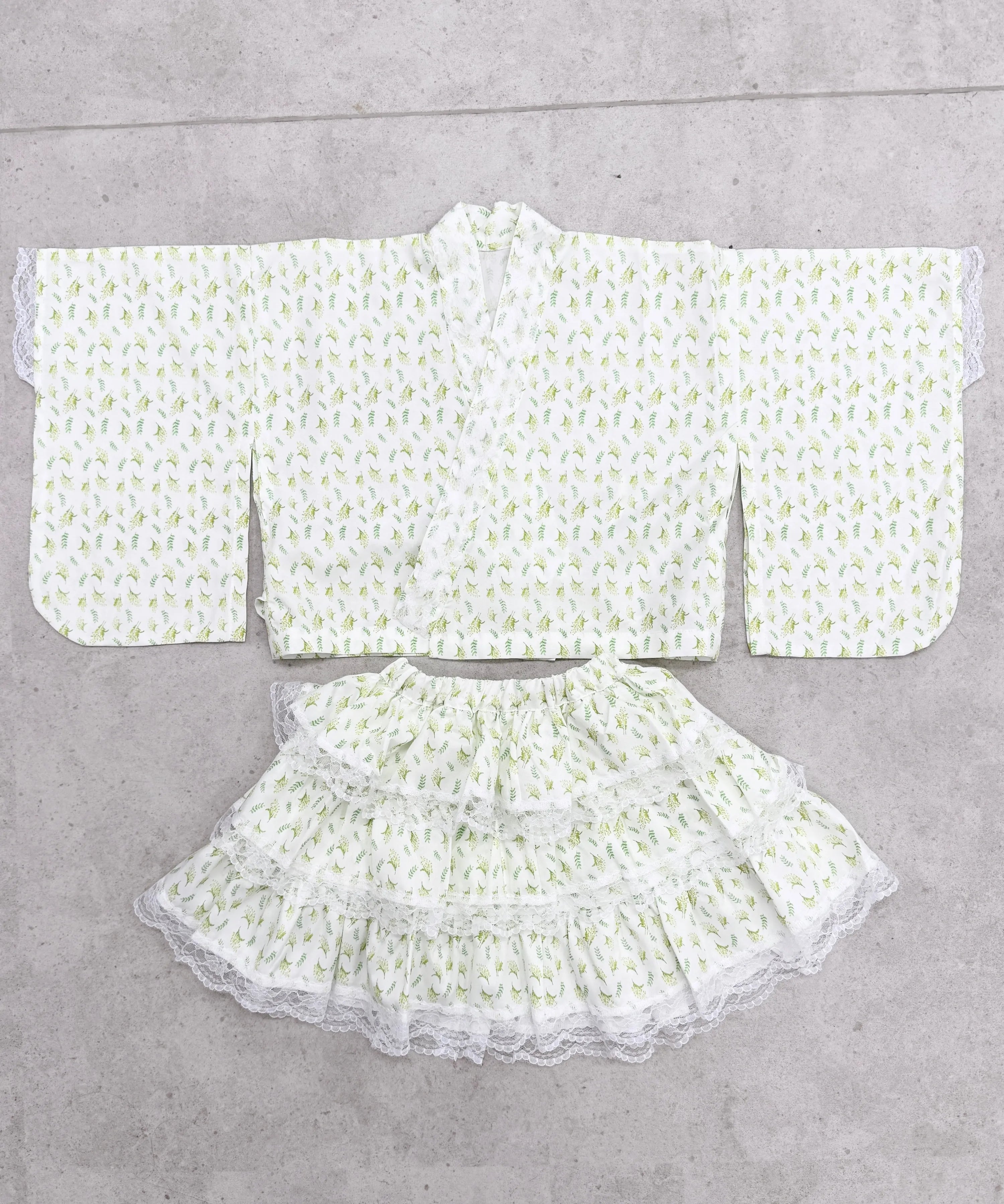 【きらきらミモザ日和】キッズセパレート浴衣 単品
