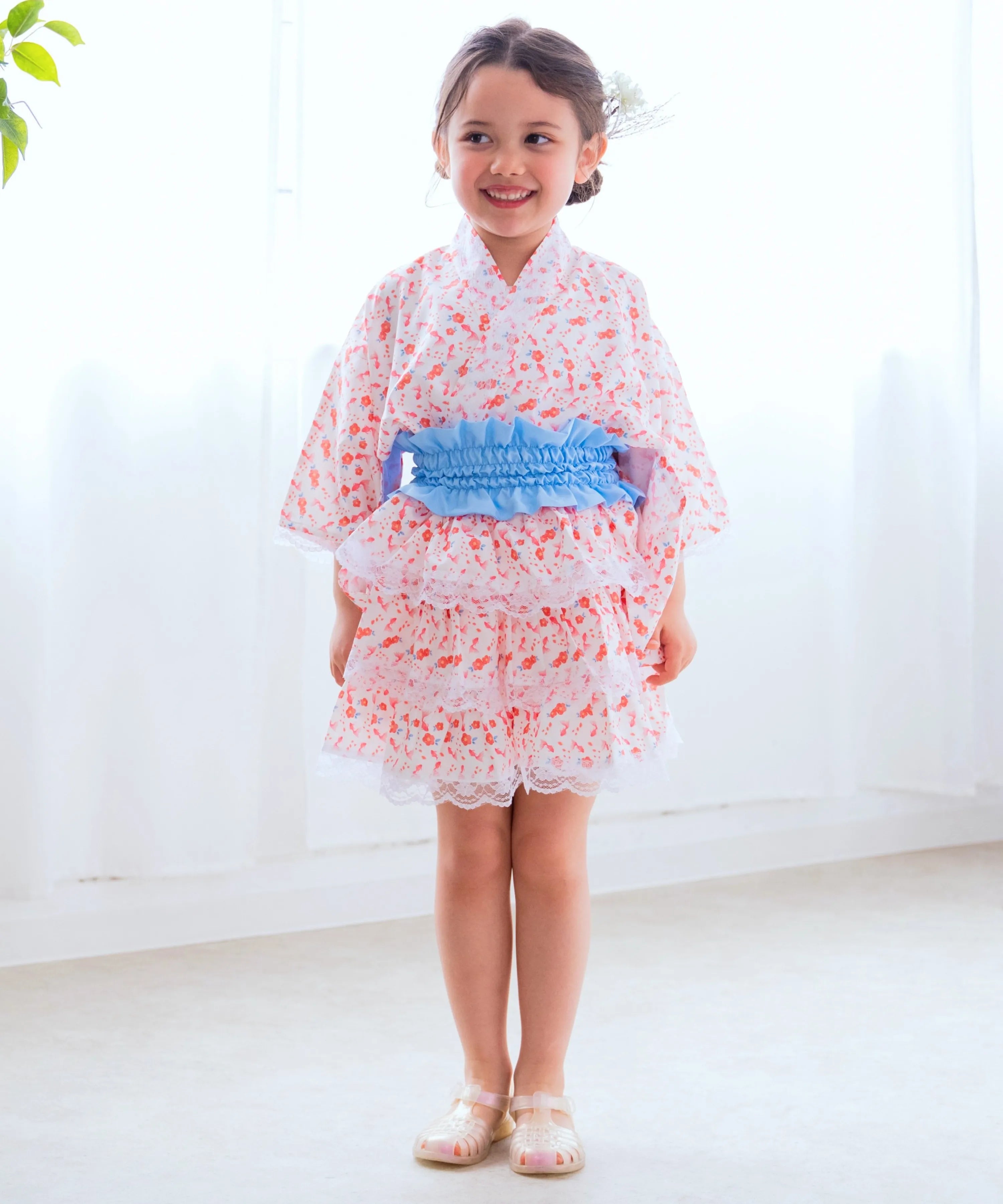 【ぷかぷか金魚のゆめ】キッズセパレート浴衣 単品