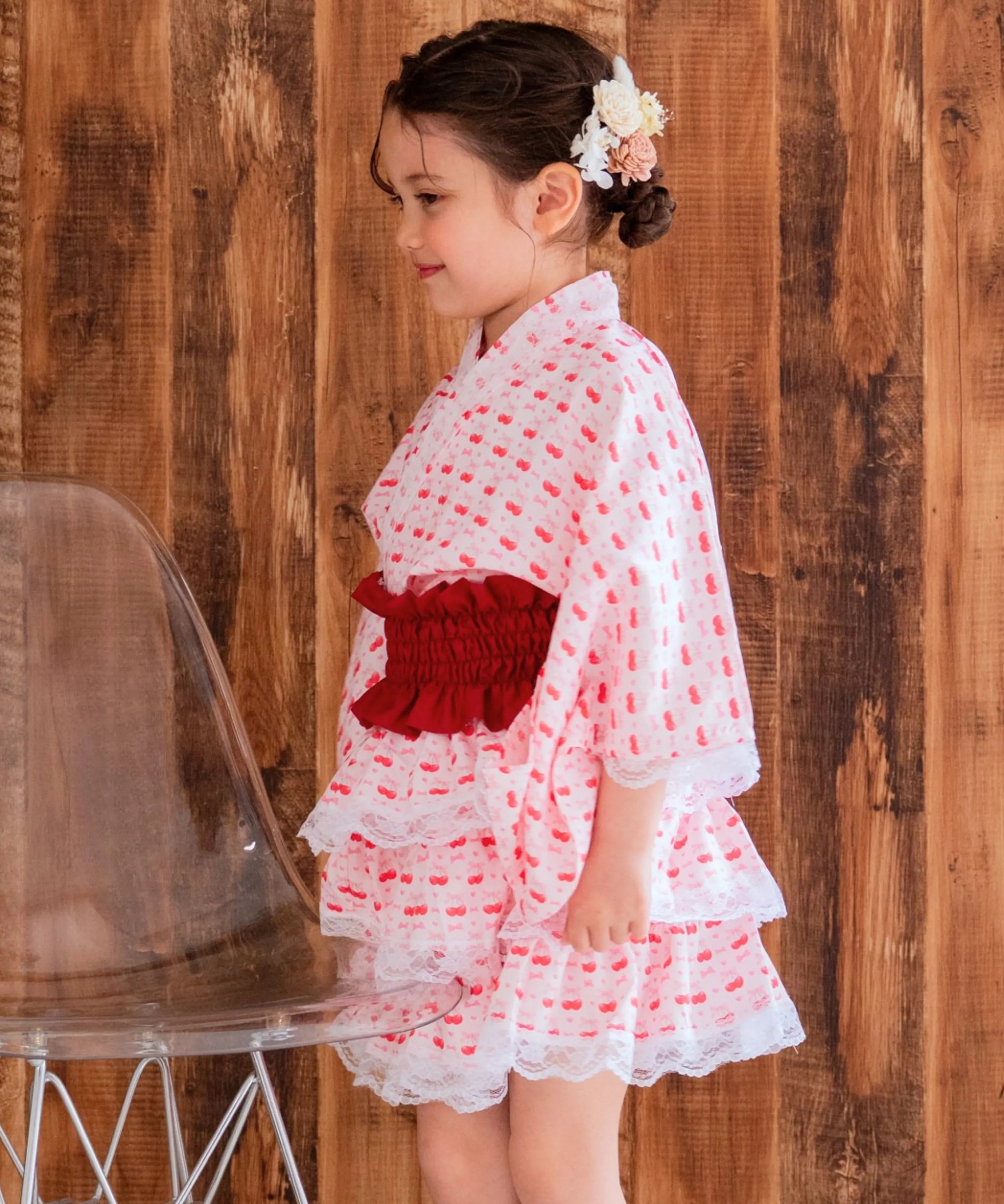 【ときめきさくらんぼ】キッズセパレート浴衣 単品