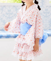 【全10色】キッズ浴衣 シフォン帯 / 単品
