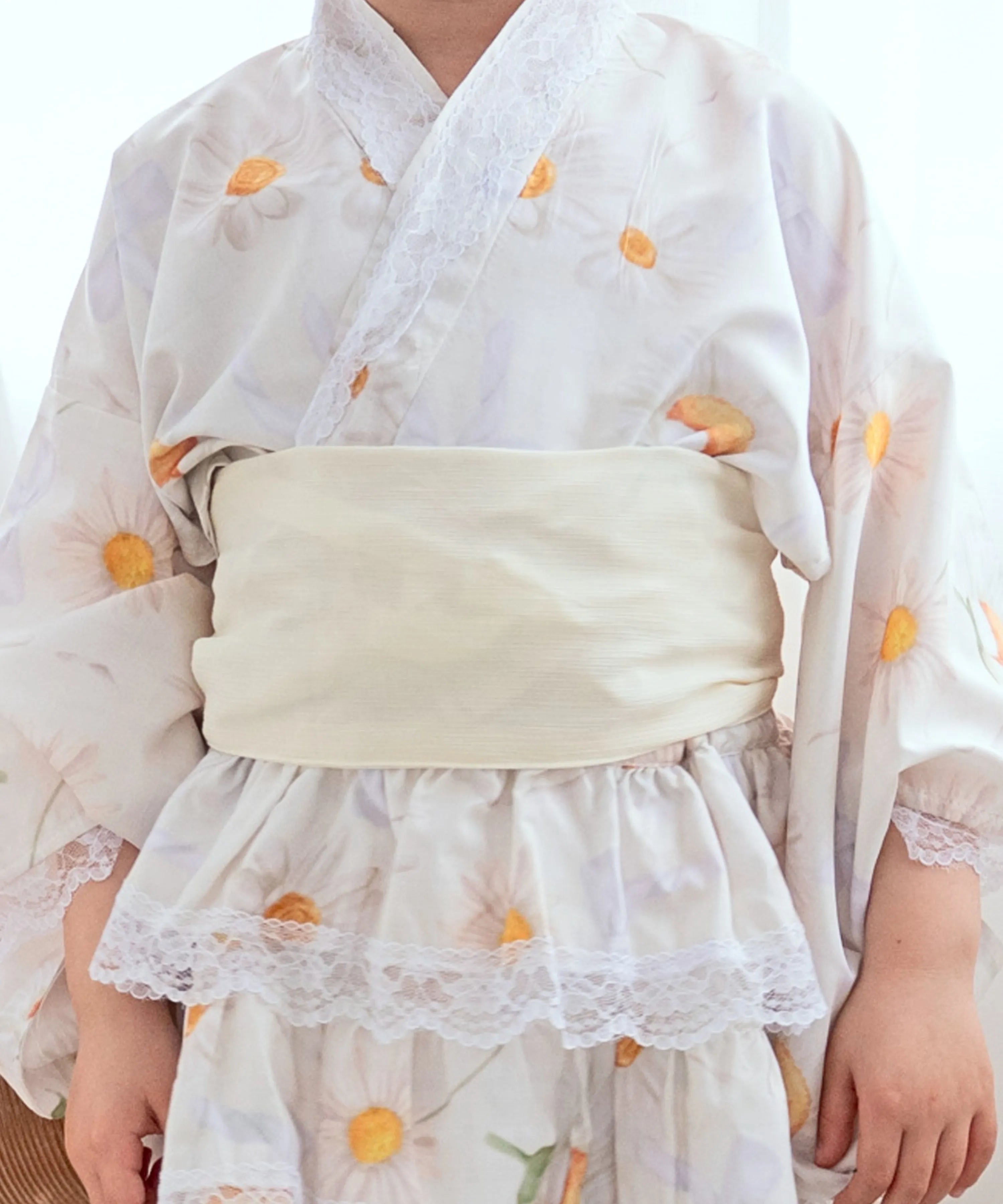 【全10色】キッズ浴衣 シフォン帯 / 単品