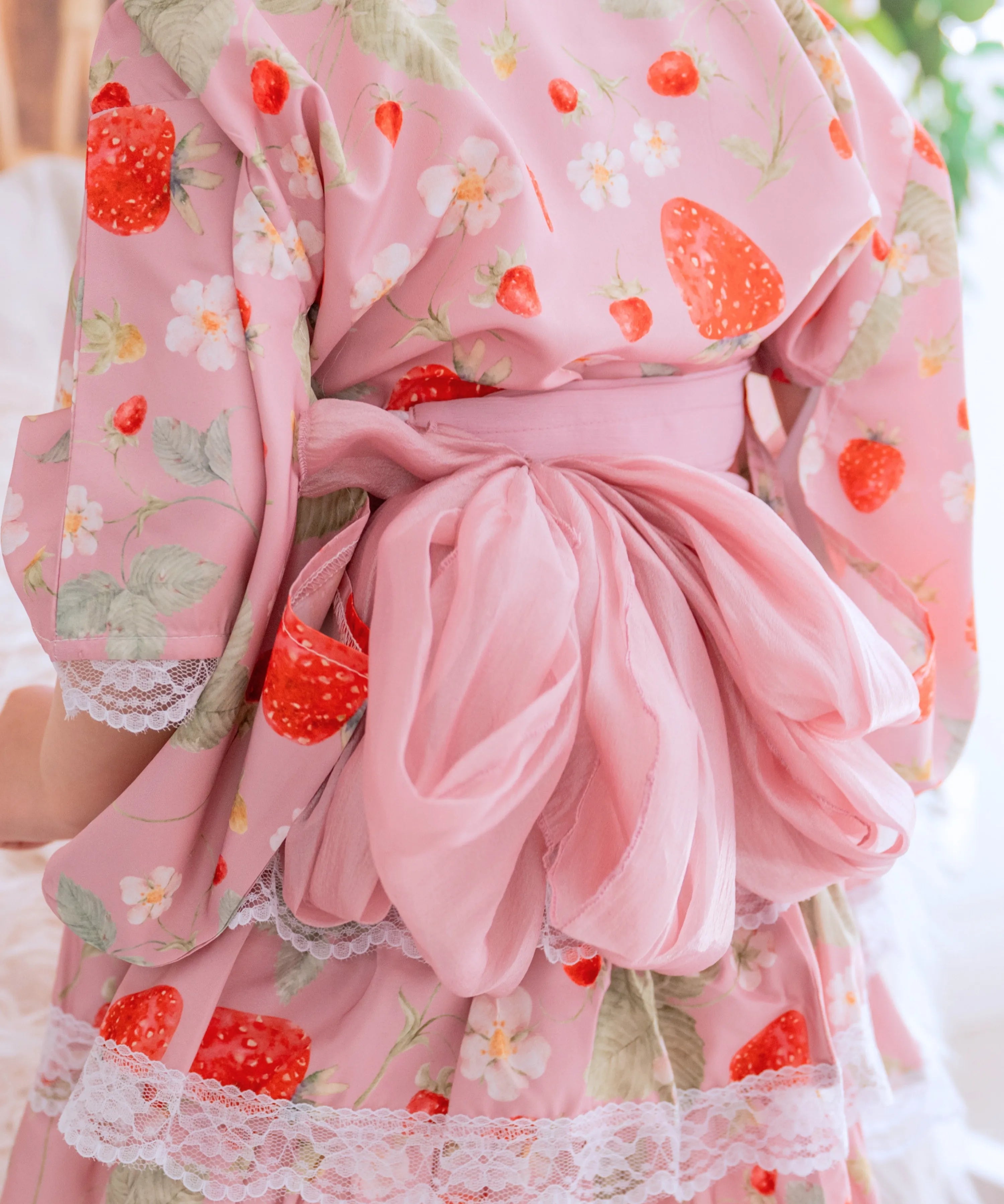 キッズ浴衣 単品 いちごのひみつ