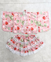 キッズ浴衣 単品 いちごのひみつ