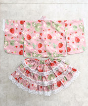 キッズ浴衣 単品 いちごのひみつ