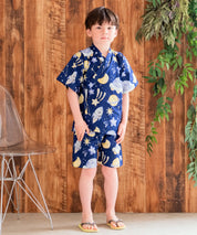 キッズボーイズ甚平2点セット(上衣・パンツ)