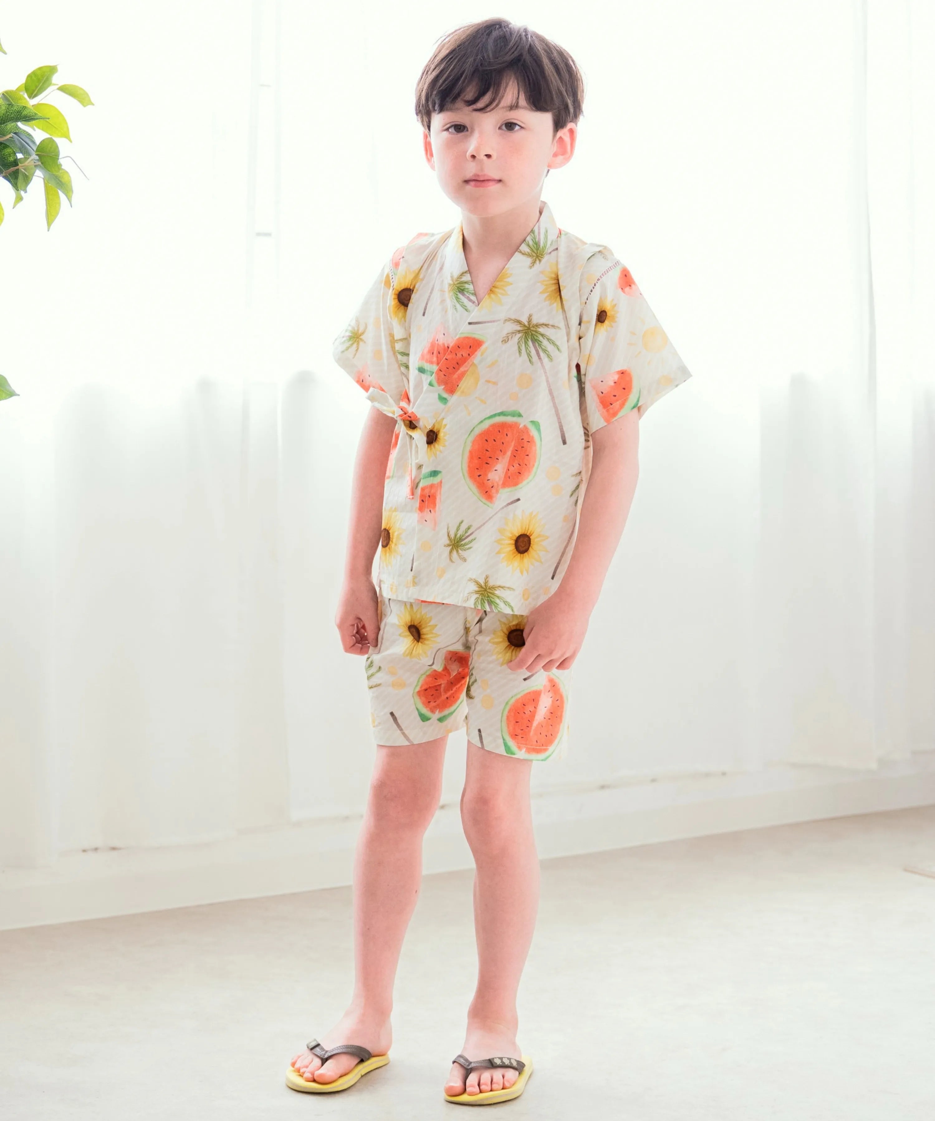 キッズボーイズ甚平2点セット(上衣・パンツ)