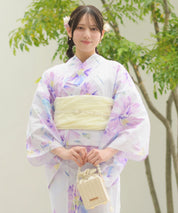 夏恋浴衣 マーガレットの花便り 4点セット(浴衣・兵児帯・腰紐×2)