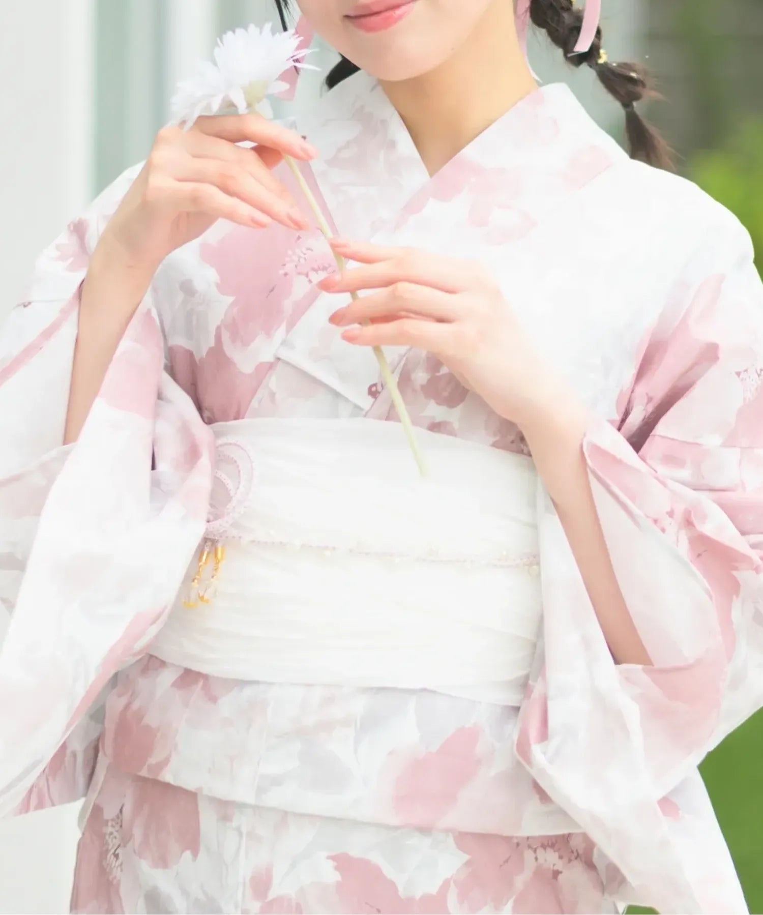夏恋浴衣 恋花模様 4点セット(浴衣・兵児帯・腰紐×2) – shop-celen