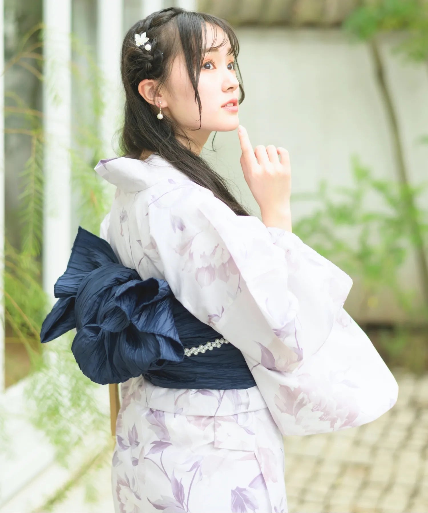 夏恋浴衣 優夢花の秘密 4点セット(浴衣・兵児帯・腰紐×2)