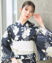 【限定特典・6月上旬発送】夏宵浴衣 ゆらめき牡丹 4点セット(浴衣・兵児帯・腰紐×2)