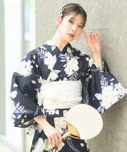 【限定特典・6月上旬発送】夏宵浴衣 ゆらめき牡丹 4点セット(浴衣・兵児帯・腰紐×2)