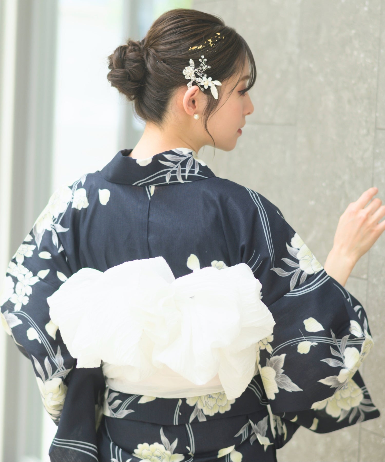 【限定特典・6月上旬発送】夏宵浴衣 ゆらめき牡丹 4点セット(浴衣・兵児帯・腰紐×2)
