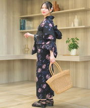 夏宵浴衣 宵の風花宴 4点セット(浴衣・兵児帯・腰紐×2)