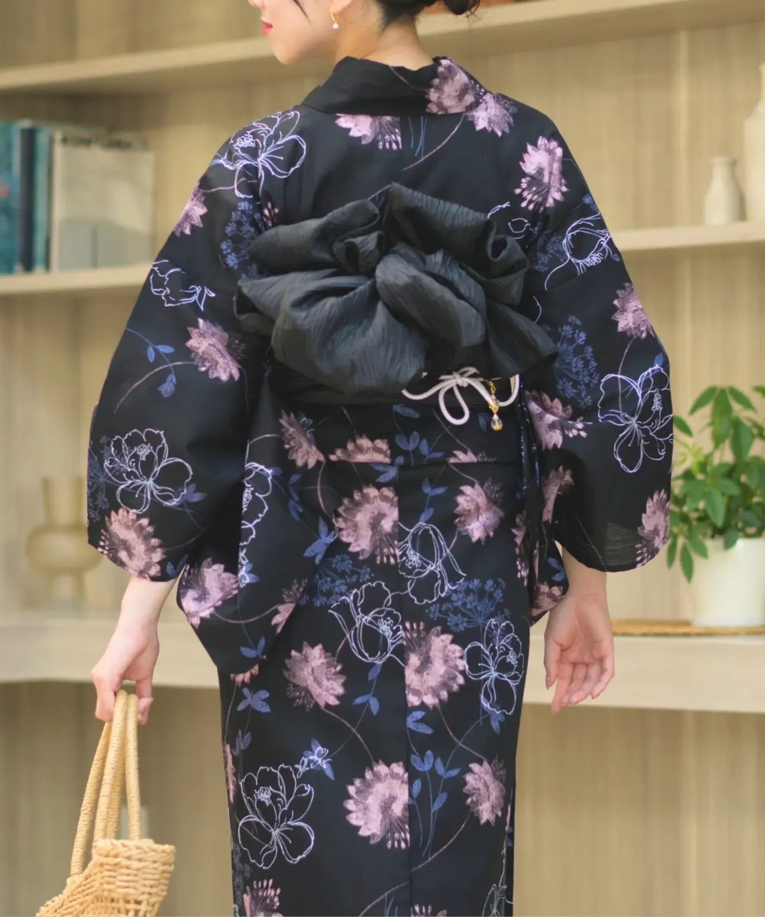 夏宵浴衣 宵の風花宴 4点セット(浴衣・兵児帯・腰紐×2)