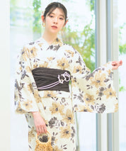 夏宵浴衣 色香花 4点セット(浴衣・兵児帯・腰紐×2)