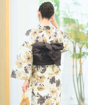 夏宵浴衣 色香花 4点セット(浴衣・兵児帯・腰紐×2)