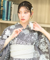 夏宵浴衣 菊芍優音 4点セット(浴衣・兵児帯・腰紐×2)