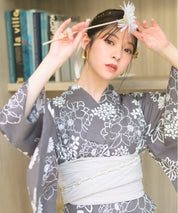 夏宵浴衣 菊芍優音 4点セット(浴衣・兵児帯・腰紐×2)