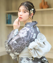夏宵浴衣 菊芍優音 4点セット(浴衣・兵児帯・腰紐×2)