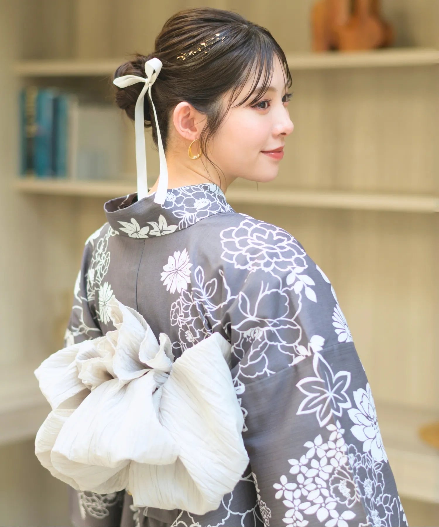 夏宵浴衣 菊芍優音 4点セット(浴衣・兵児帯・腰紐×2)