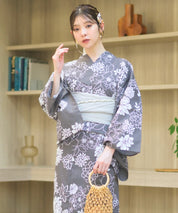 夏宵浴衣 菊芍優音 4点セット(浴衣・兵児帯・腰紐×2)
