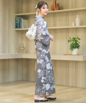 夏宵浴衣 菊芍優音 4点セット(浴衣・兵児帯・腰紐×2)