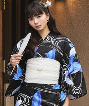 川口ゆりな コラボ浴衣 ユリシスの幻想夜 4点セット(浴衣・兵児帯・腰紐×2)