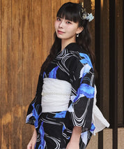 川口ゆりな コラボ浴衣 ユリシスの幻想夜 4点セット(浴衣・兵児帯・腰紐×2)
