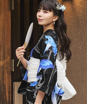 川口ゆりな コラボ浴衣 ユリシスの幻想夜 4点セット(浴衣・兵児帯・腰紐×2)