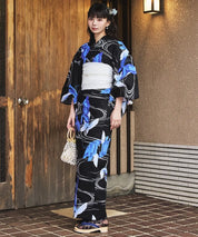 川口ゆりな コラボ浴衣 ユリシスの幻想夜 4点セット(浴衣・兵児帯・腰紐×2)