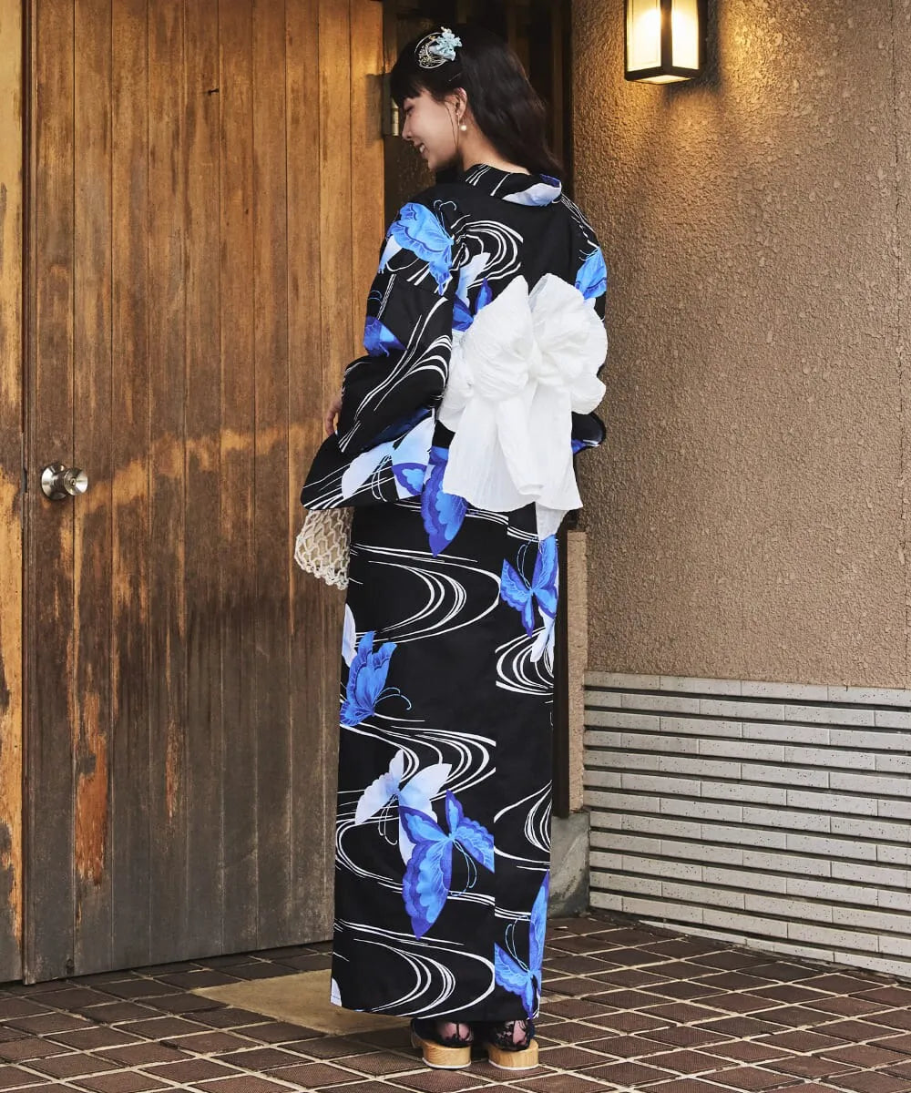 川口ゆりな コラボ浴衣 ユリシスの幻想夜 4点セット(浴衣・兵児帯・腰紐×2)